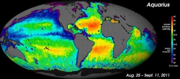 New Map Shows Saltiness of Earth's Oceans